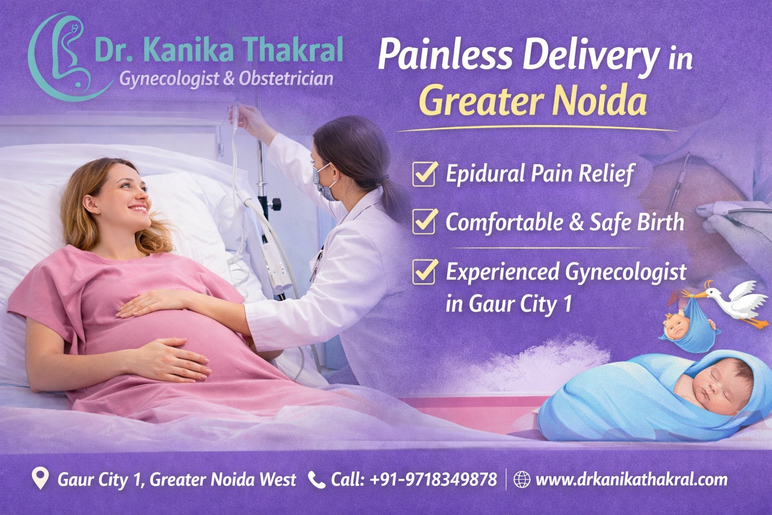 Painless Delivery in Greater Noida | Dr. Kanika Thakral