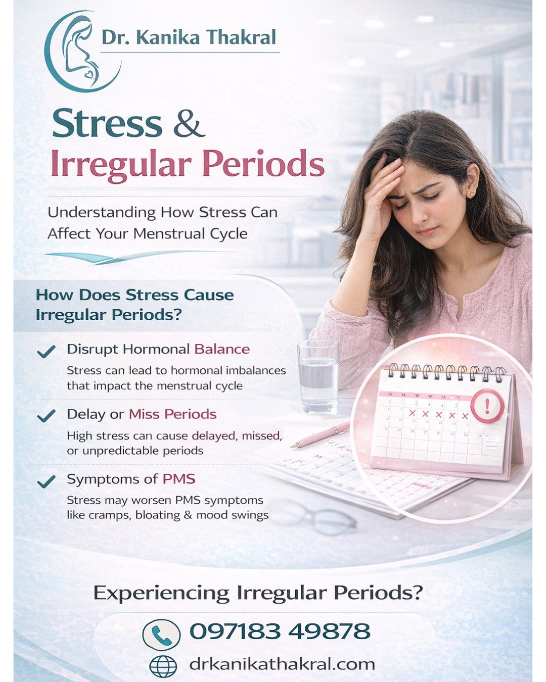 Stress Causes Irregular Periods: Signs & Treatment