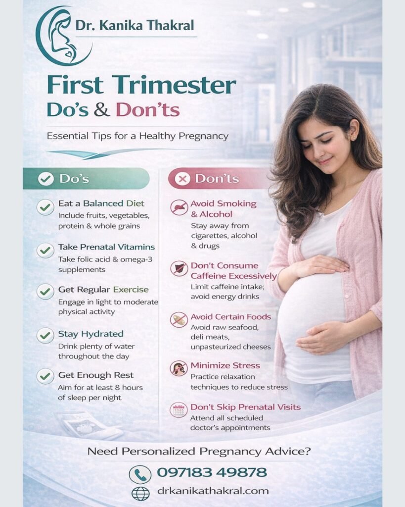 first trimester care tips