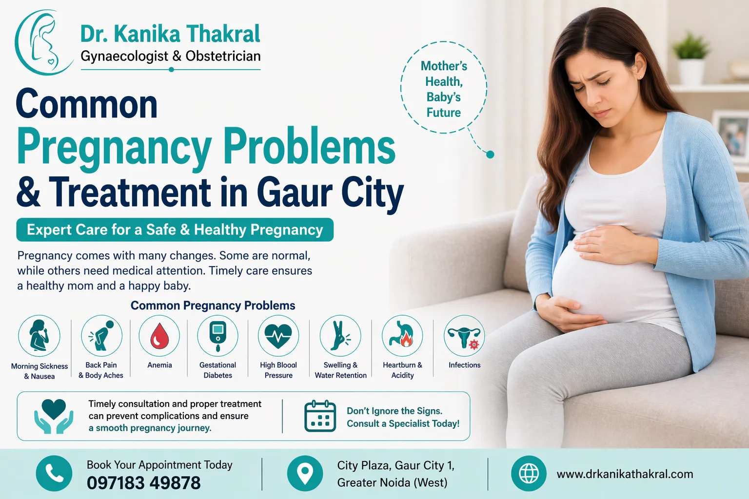 Common Pregnancy Problems & Treatment in Gaur City