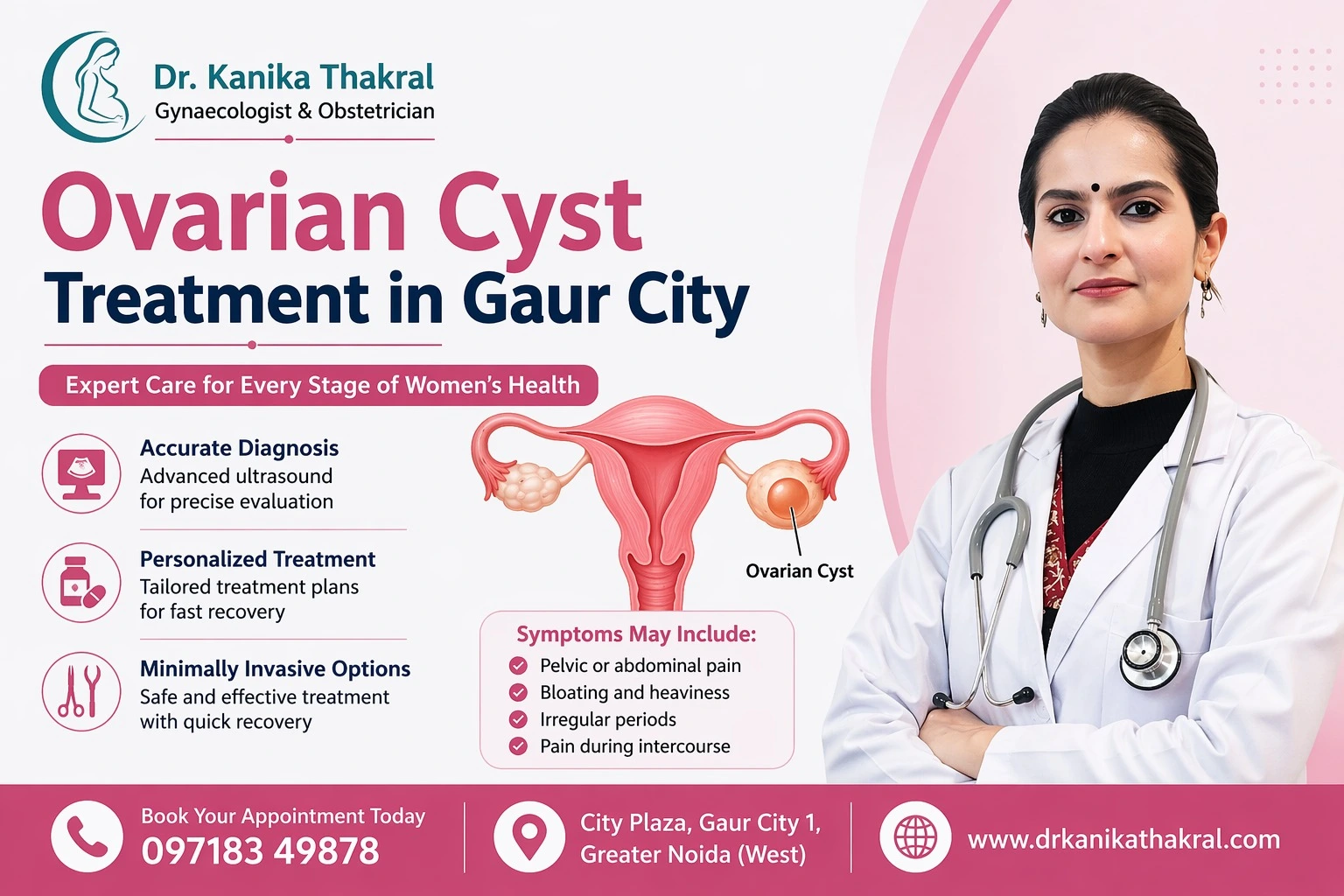 Ovarian Cyst Treatment in Gaur City