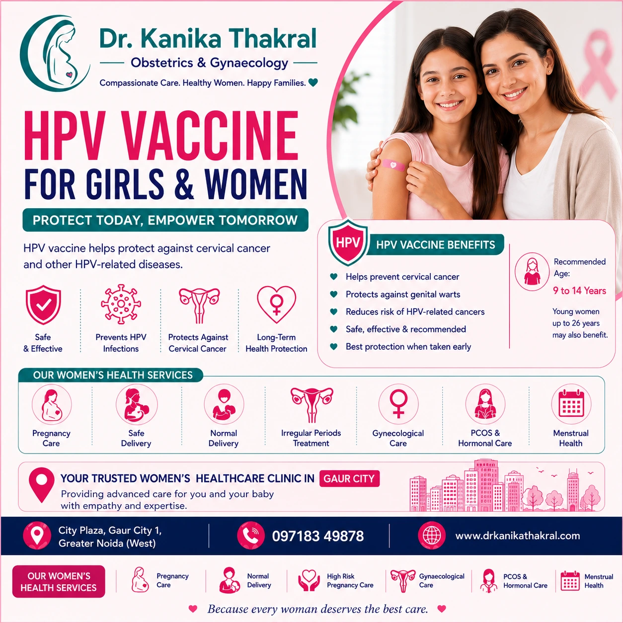 HPV Vaccine for Girls & Women