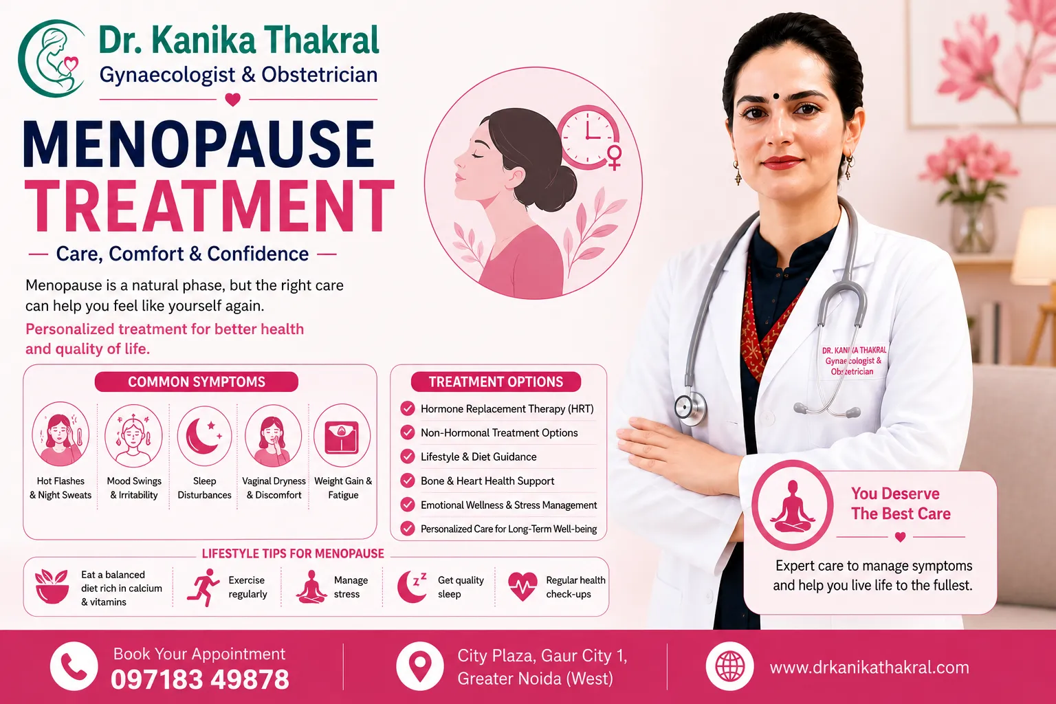 Best Menopause Treatment in Gaur City