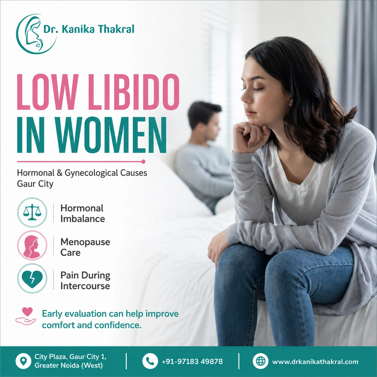 Low Libido in Women – Hormonal & Gynecological Causes in Gaur City