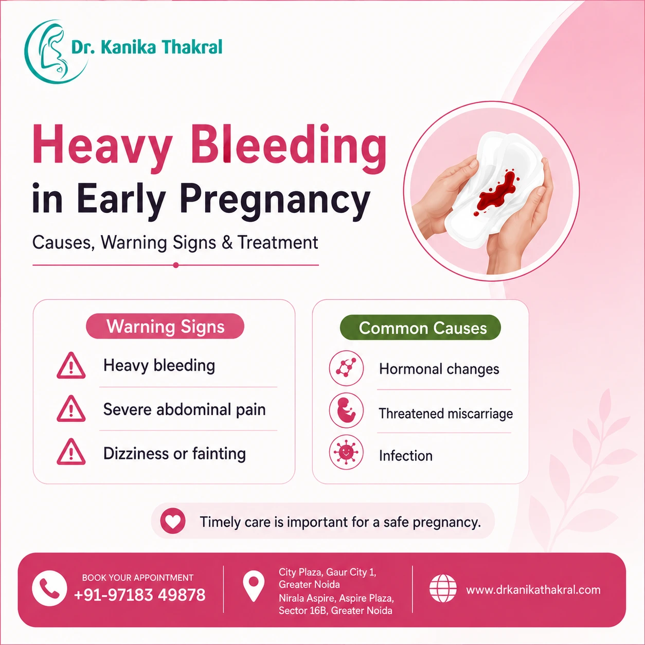 Heavy bleeding in early pregnancy
