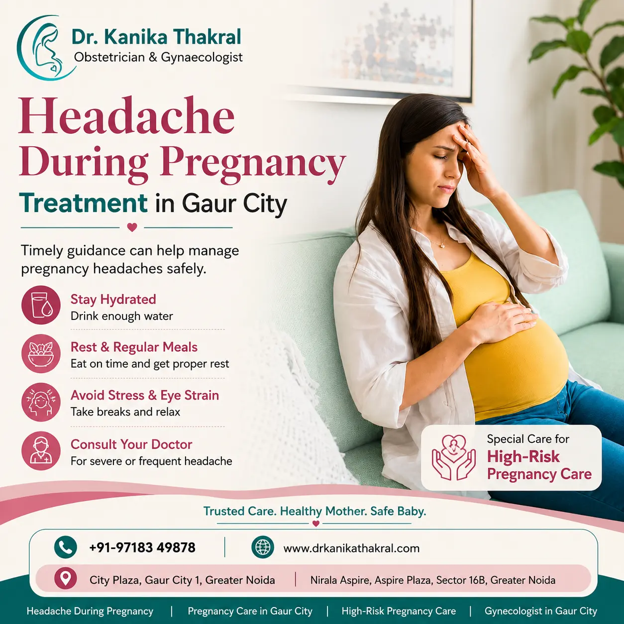 Headache During Pregnancy Treatment in Gaur City