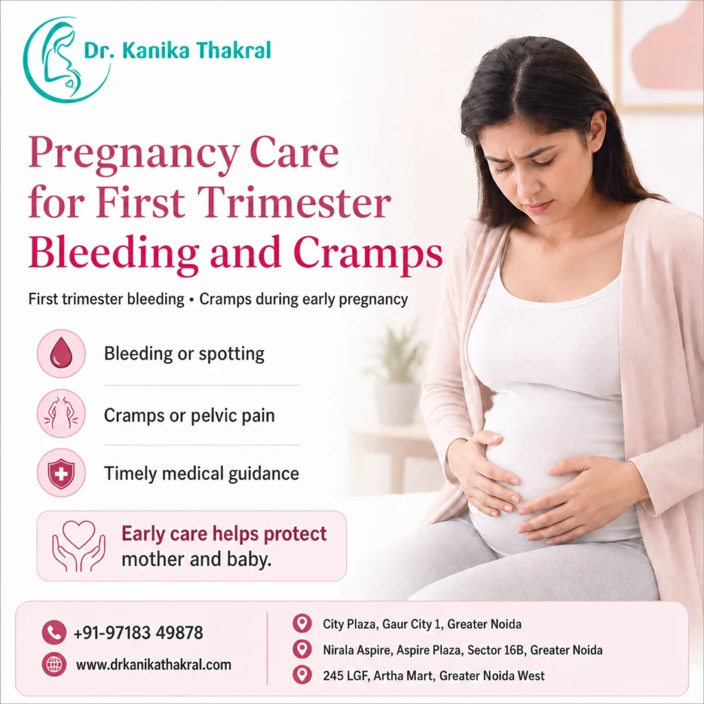 Pregnancy Care for First Trimester Bleeding and Cramps