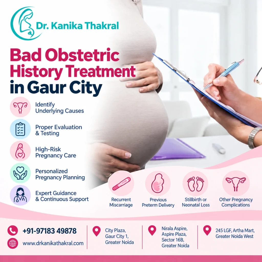 Bad Obstetric History Treatment in Gaur City