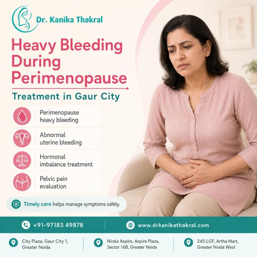 Heavy Bleeding During Perimenopause Treatment in Gaur City