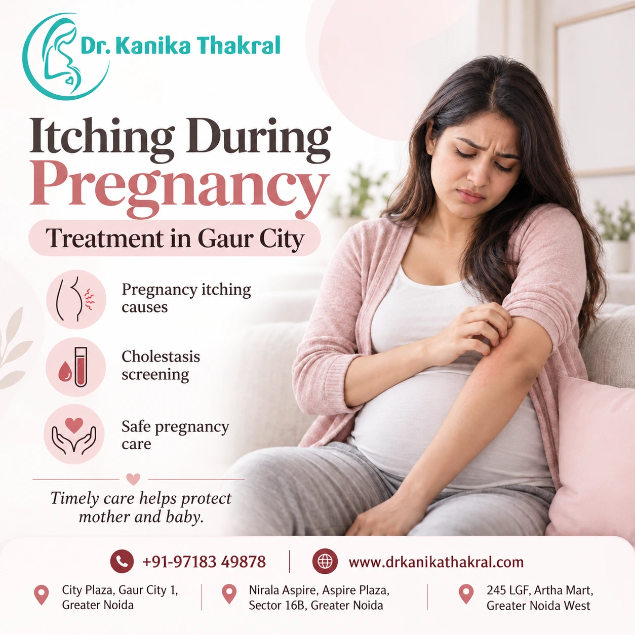 Itching During Pregnancy Treatment in Gaur City