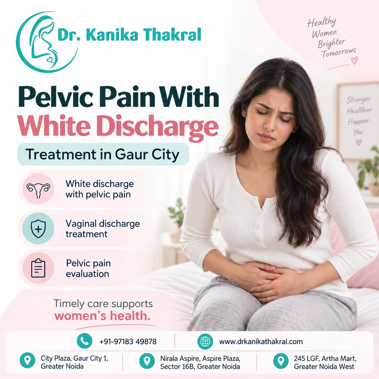 Pelvic Pain With White Discharge Treatment