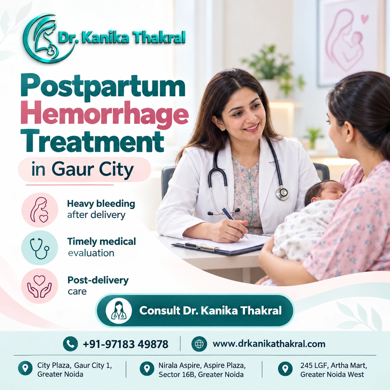 Postpartum Hemorrhage Treatment in Gaur City