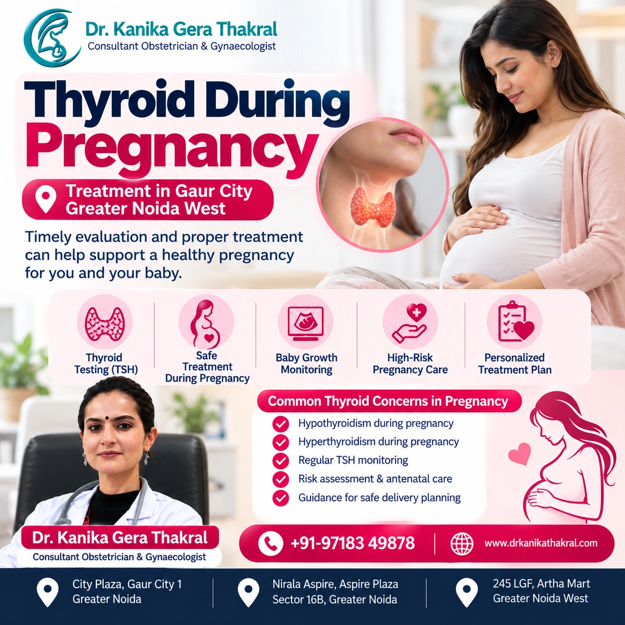 Thyroid During Pregnancy Treatment in Gaur City Greater Noida West by Dr. Kanika Gera Thakral